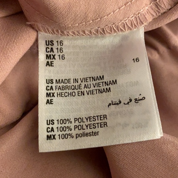 INC INTERNATIONAL CONCEPTS PINK JUMPSUIT 16 NWT - Picture 7 of 7